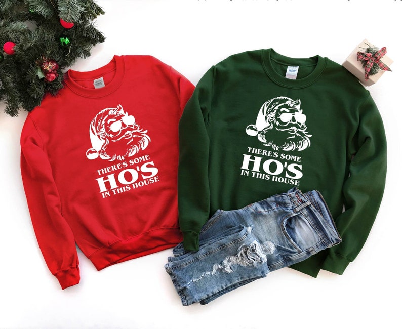 there's some hoes in this house bleached sweatshirt