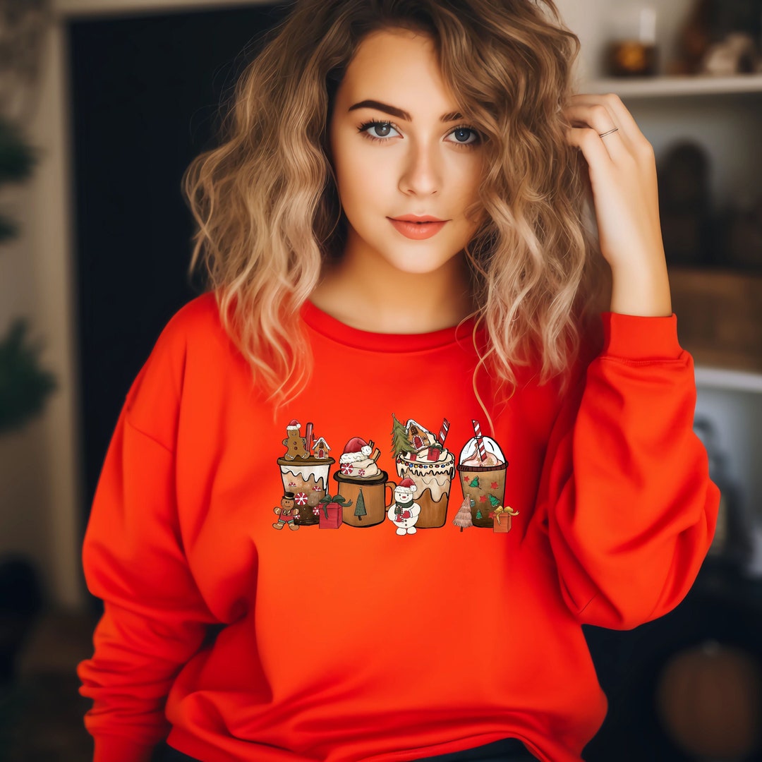 Christmas Coffee Sweatshirt, Christmas Drink Hoodie, Merry Christmas
