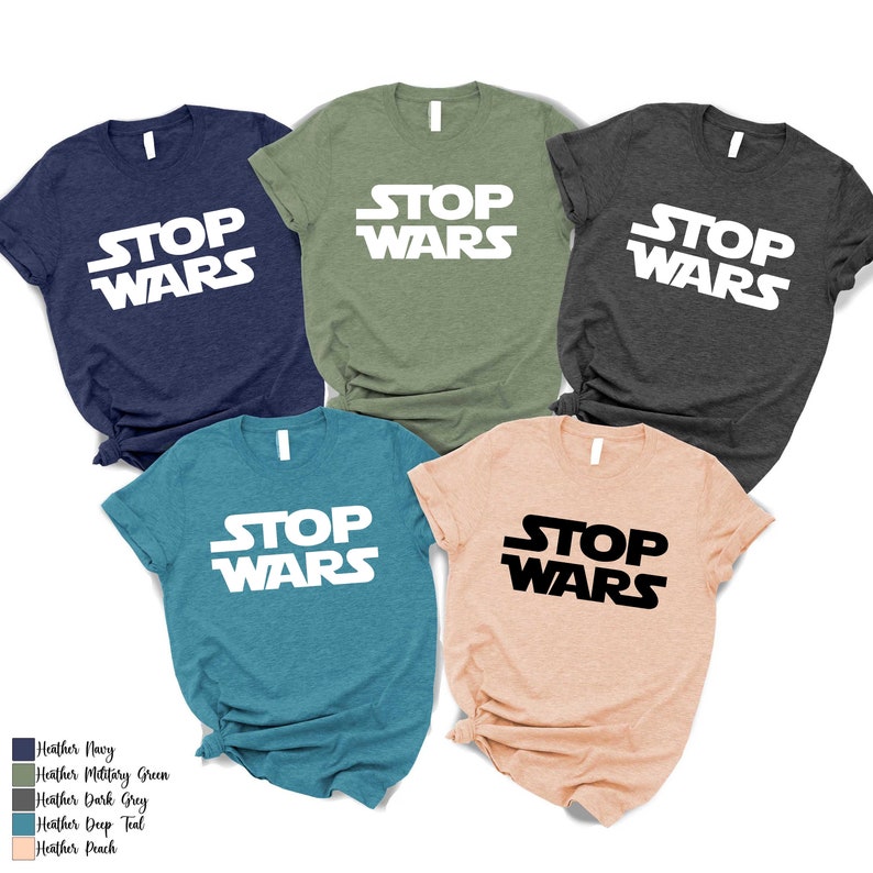 Stop Wars Shirt, Activist Protest Political Shirt, Anti-War T-Shirt, Peace Shirt, Ukraine Palestine Shirt, Human Rights Tee, Peace T-Shirt image 6