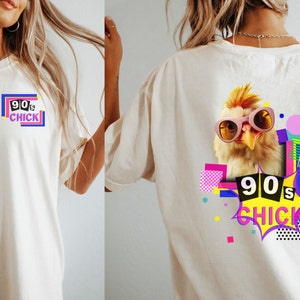 Vintage Chicken Era Tee | Funny 90's Chick Shirt | Cute Ladies Top | Wife Gift | Cottagecore Farm Girl Apparel | Gift for Chicken Mom
