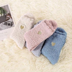 Toddler Girls Rainbow Heart Cozy Socks 2-Pack