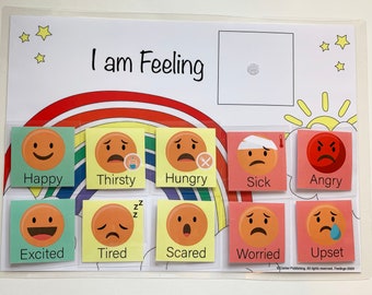 Feelings chart | Etsy