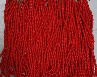 Red Whiteheart Venetian beads by strings 2mm,3mm,4mm,5mm,6mm,7mm,8mm,10mm