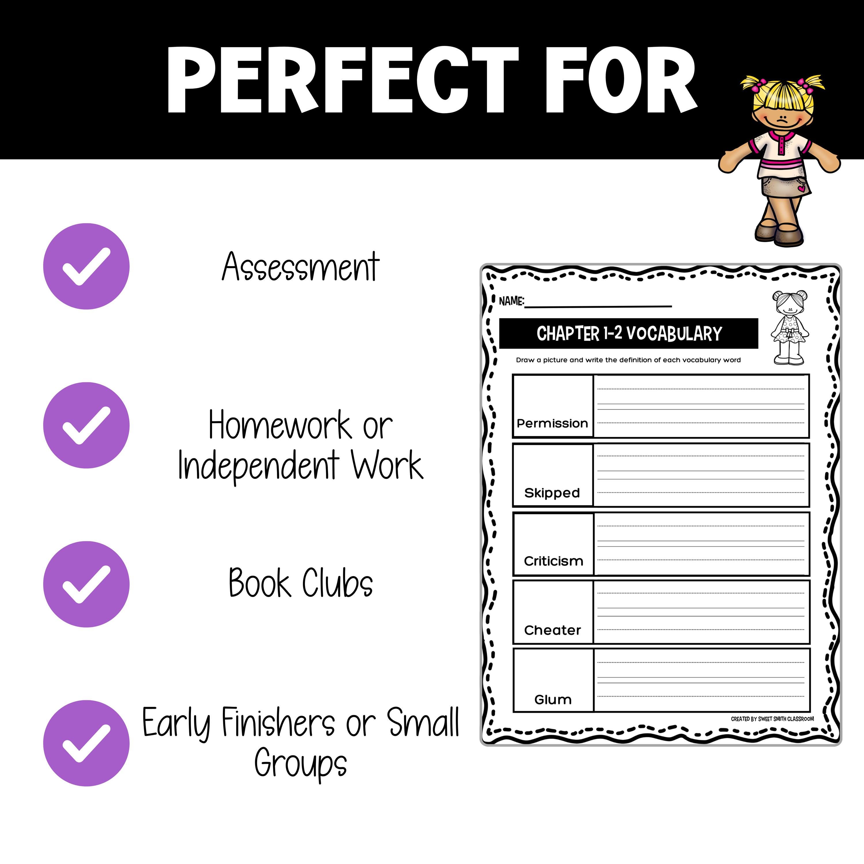 Junie B. Jones Novel Study Bundle: First 5 Books, Reading Comprehension ...