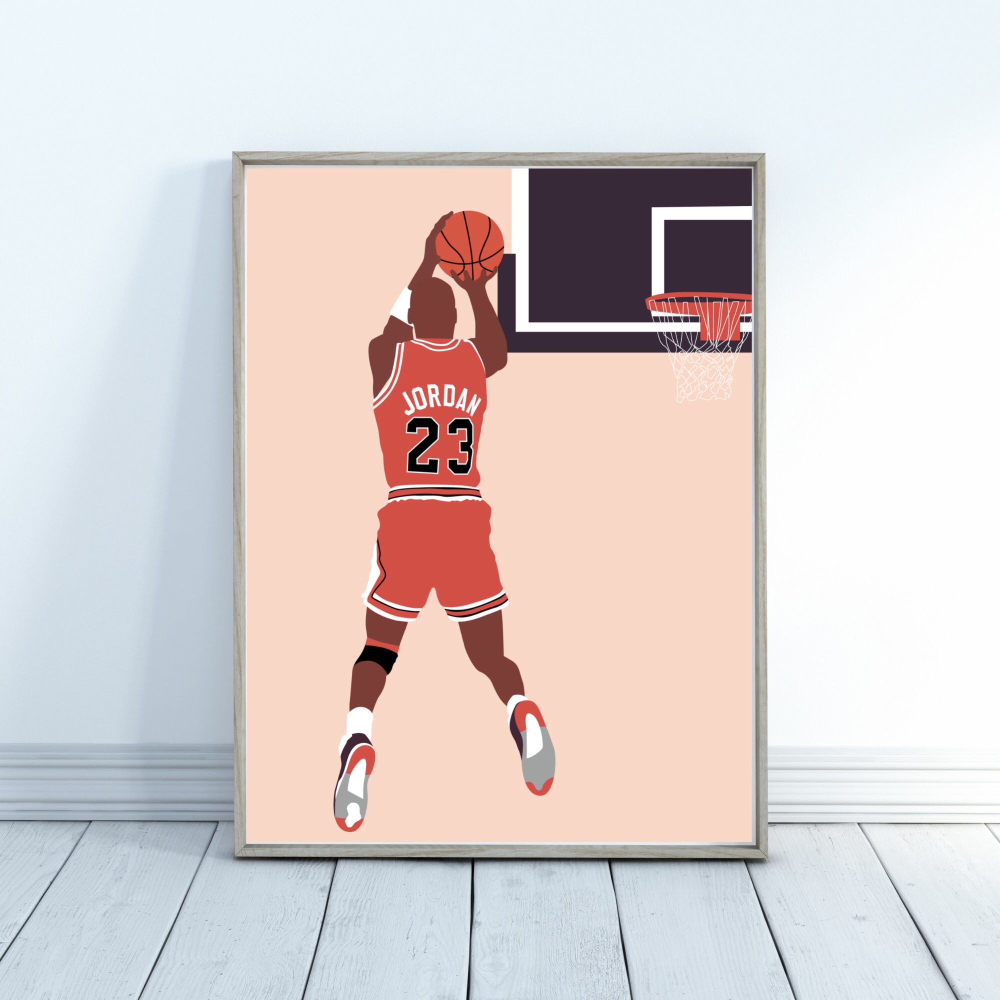 Michael Jordan Jump Shot Poster Jordan Gifts Michael 