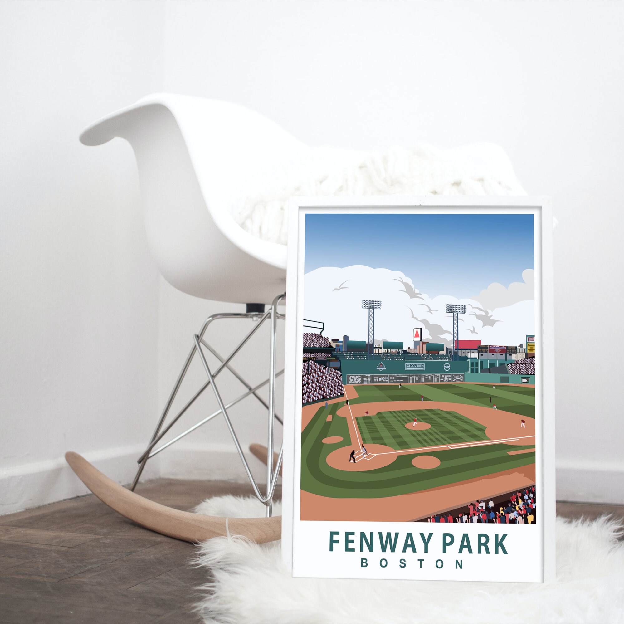 Fenway Park Print Baseball Gifts Fenway Park Poster Etsy