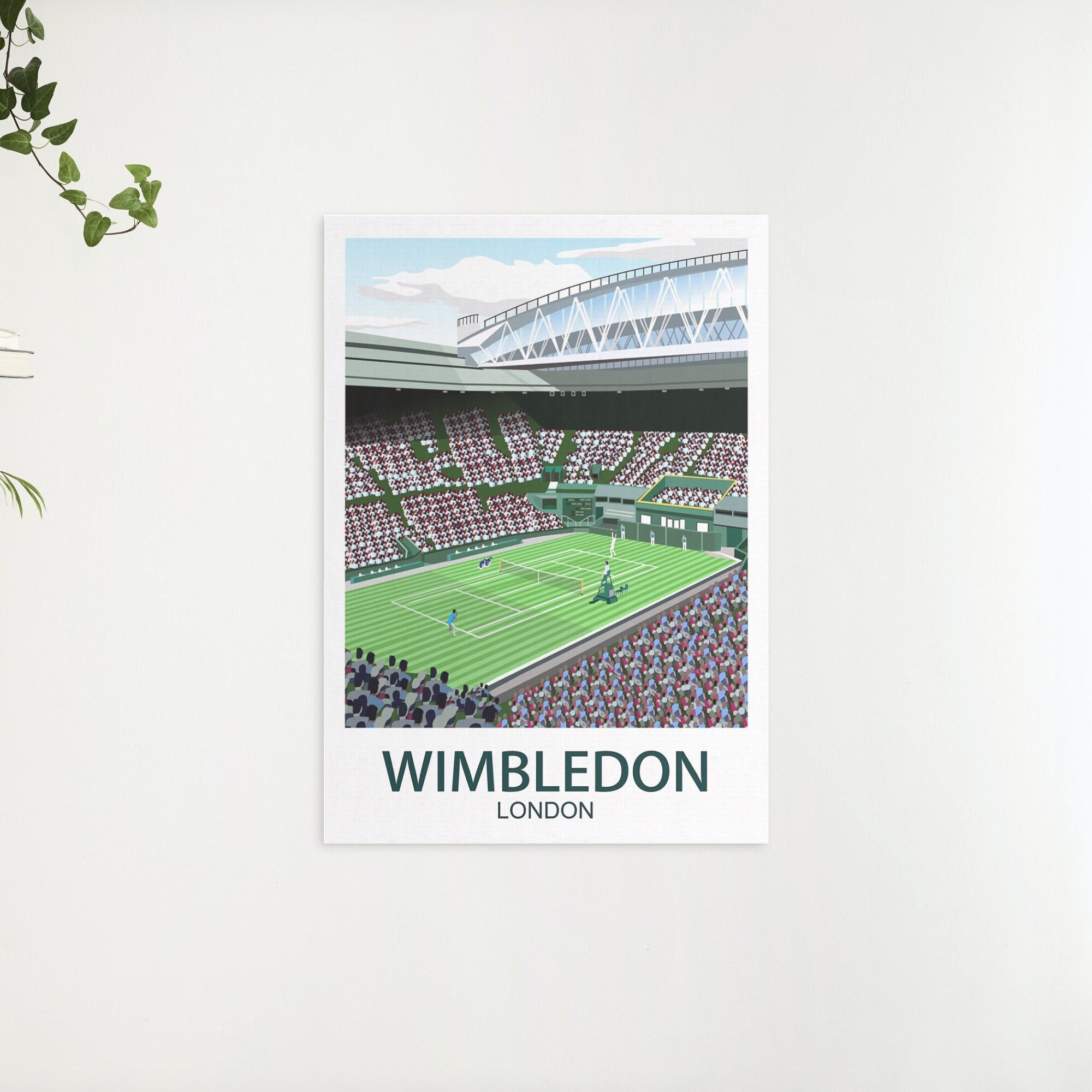 Wimbledon Centre Court Tennis Gifts Wimbledon Poster Etsy