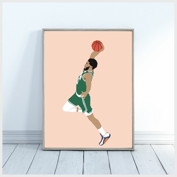  Jayson Tatum 36inch x 24inch Silk Poster Dunk And Shot