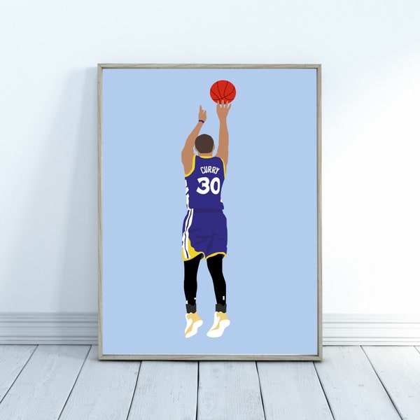 Steph Curry Poster - Basketball Poster - Basketball Drucke - NBA Poster - Steph Curry Print - NBA Art