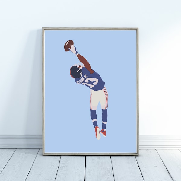 Odell Beckham Jr Poster - Football Prints - NFL Poster - Odell Beckham Jr Print - Football Posters