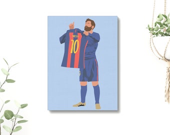 Messi Canvas Print - Messi Gifts - Football Canvas Print- Soccer Gifts - Sports Art - Basketball Art