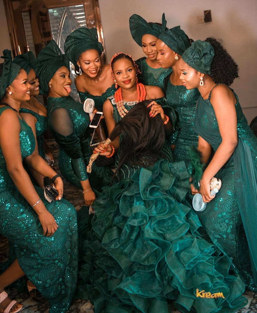 African Wedding Party Dresses// Bridesmaids Aso Ebi// Aso Ebi - Etsy UK