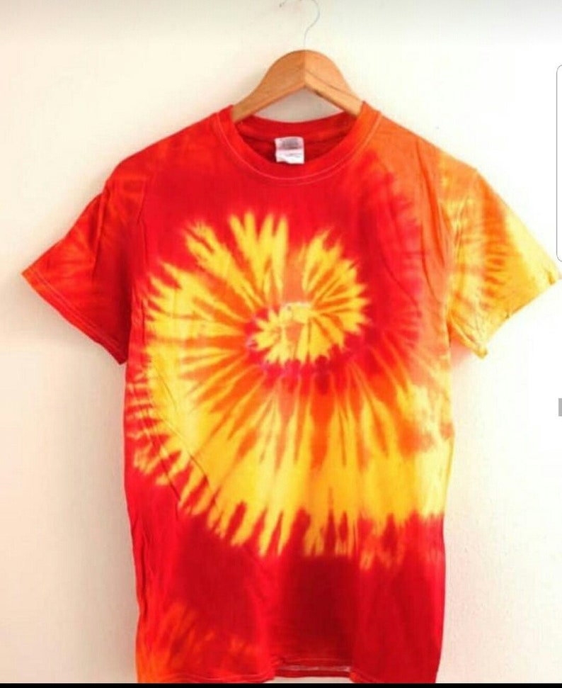 2pieces Spiral Tie Dye T Shirts Handmade Tie Dye Short Etsy