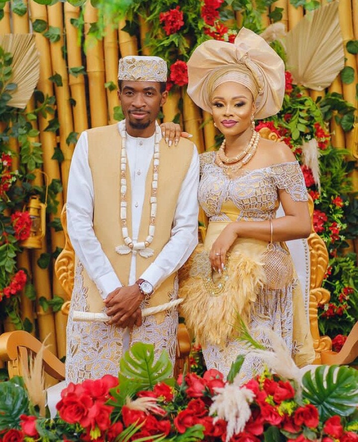 Urhobo top wedding attire