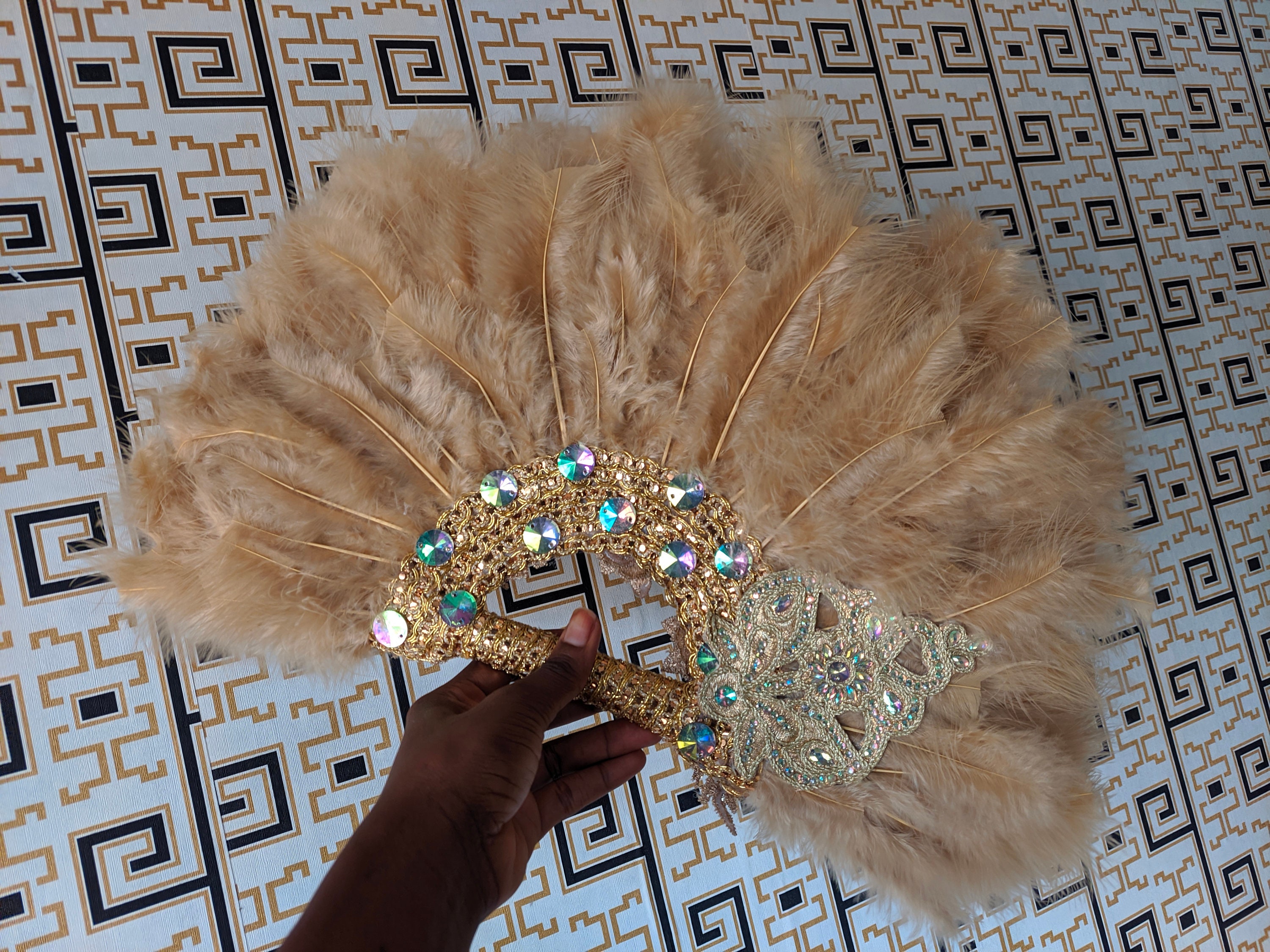 nigerian traditional wedding hand fans