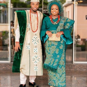 Nigeria African Traditional Couple Aso Oke Wedding - Etsy
