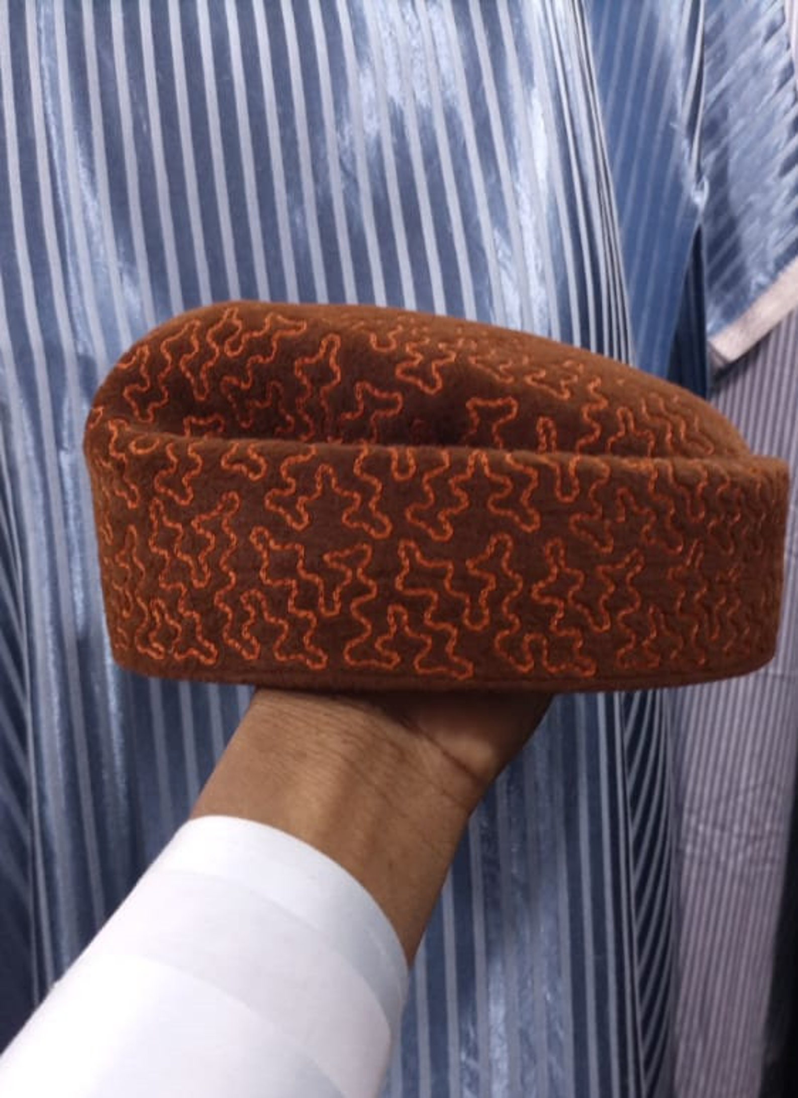 Brown Tonak Men Native Cap// Awolowo Cap// Bendable Tonak Cap Etsy