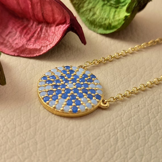 Star neclklace with opaline cubic zirconia stones AAAAA  Quality insterling silver 925 gold plated