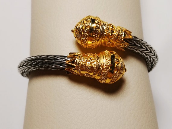 ベ*ン様 ギリシャ　アテネの純金製ブレスレット、アンティーク美術工芸品 ギリシャ アテネの純金製ブレスレット、アンティーク美術工芸品