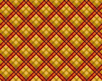 Tessuto metallizzato con motivo tartan Ringraziamento PLAID-CM2107 HARVEST