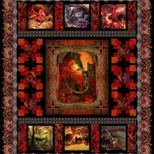 Red Dragons Quilt Kit ~ In the Beginning Fabrics