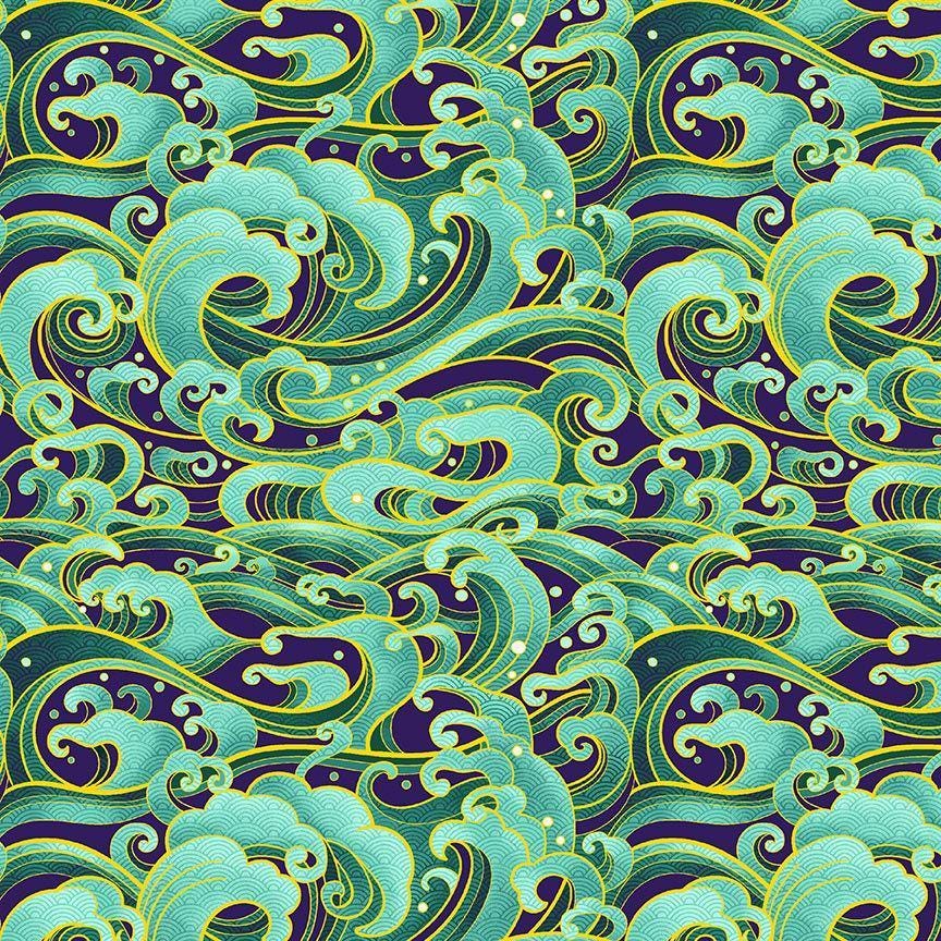 Shizuka ~ Textured Waves Metallic 35