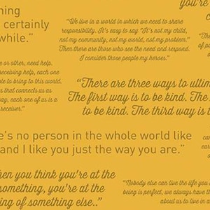 Mister Rogers&#39; Neighborhood® Quotes Yellow