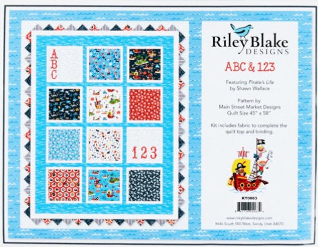 Riley Blake Pirates Life by Sheriffin Wallace Quit Kit (ABC-123