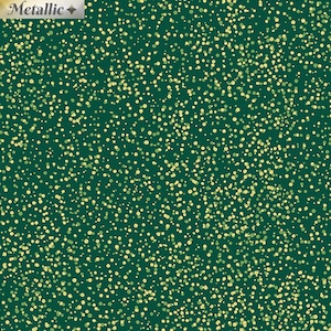 Moonlight Serenade Moonlit Dots Emerald Green by Maria Kalinowski, for Kanvas/Benartex