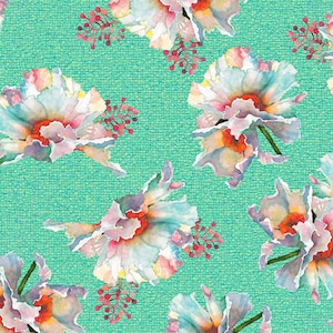 Matilija Poppies  Floral Toss by QT Fabrics