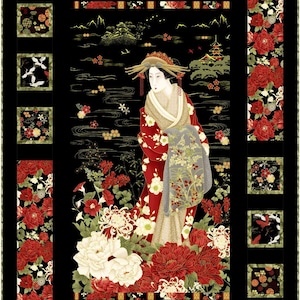 Kyoto Garden Quilt Kit 42" x 61" Oriental Harmony - fabric by Chong a Hwang