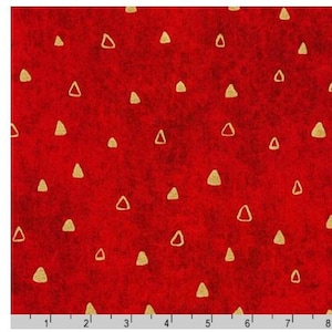 Gustav Klimt SRKM-17182-3 RED from Robert Kaufman Fabrics