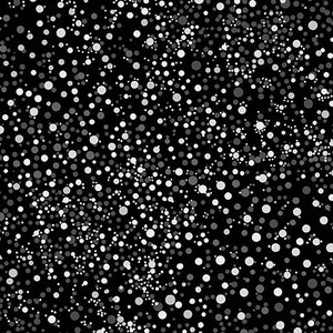 EOB 16 inches Needle Stars - Stardust Black/White by Paula Nadelstern for Benartex