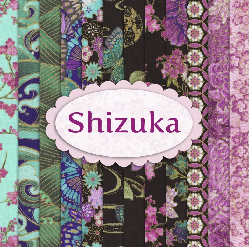 Shizuka ~ Surf Texture Black Metallic by Chong a Hwang for Timeless ...