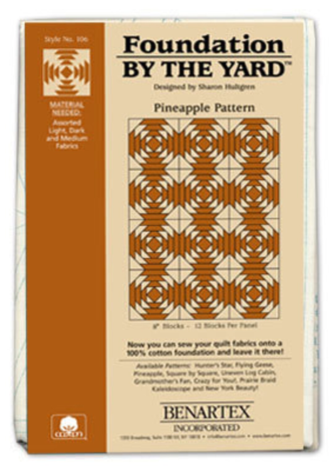 Pineapple Foundation by the Yard ™ Packaged Panel by Benartex - Etsy