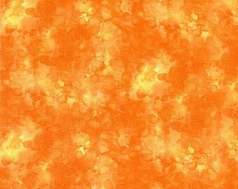 Effen aquareltextuur oranje KIM 6100 Timeless Treasures-stoffen