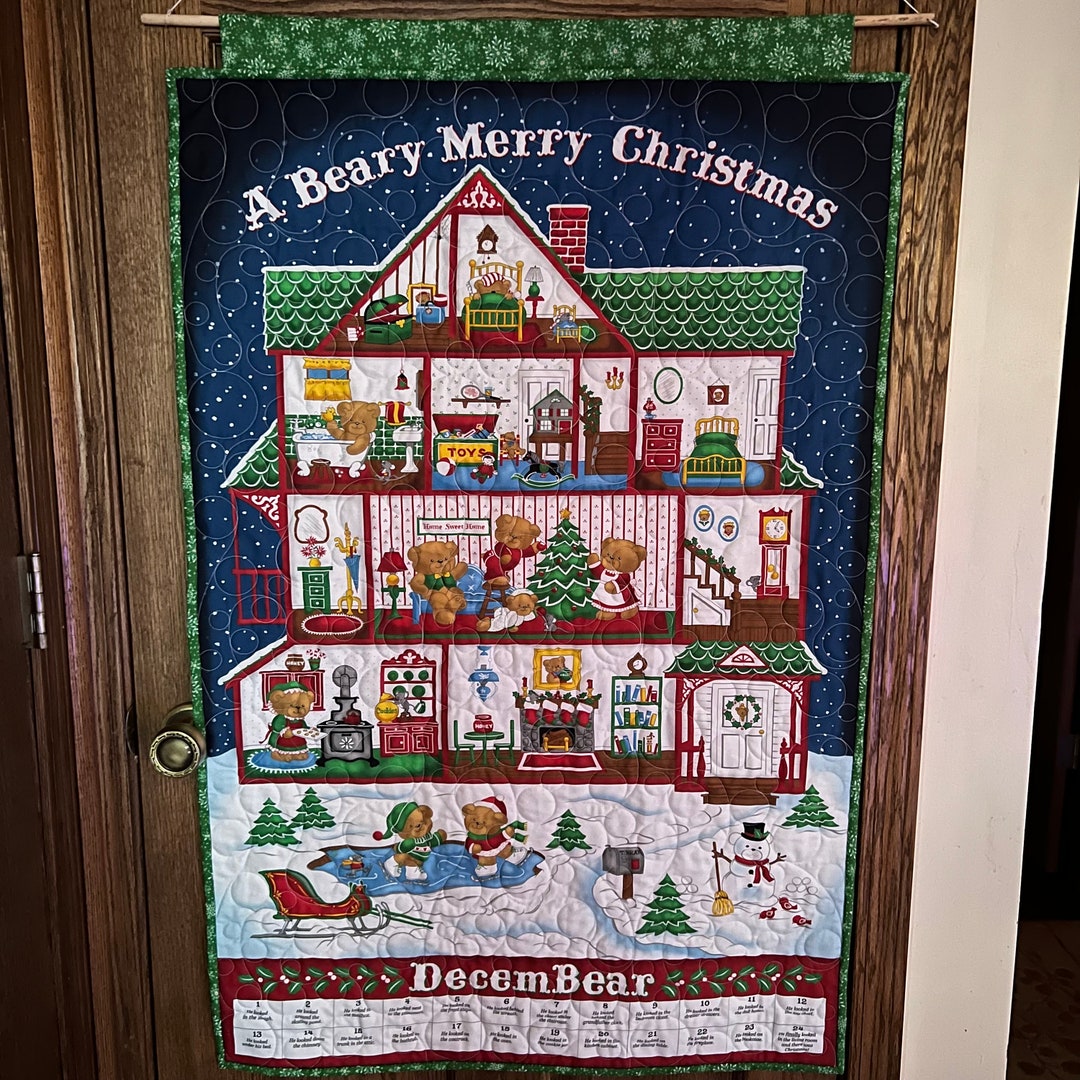 Quilted Beary Merry Christmas Advent Calendar Etsy