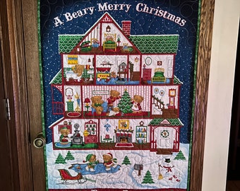 Beary Merry Christmas Advent Calendar Panel QT Fabrics Quilting Beary Merry Christmas Advent Calendar Panel QT Fabrics Quilting