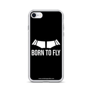 Born To Fly Aviation Airline iPhone Case Protector Black - Pilot Gift, Aviator Gift