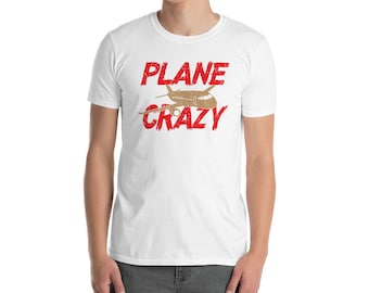Plane Crazy Aviation & Airline Short-Sleeve Unisex T-Shirt