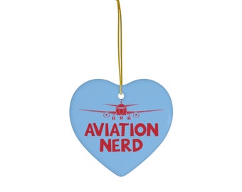 Aviation Nerd Aviation Christmas Ornaments - Aviator Gift, Airline Gift, Pilot Gift