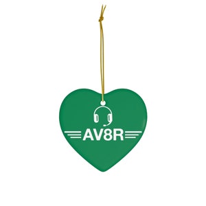 AV8R Aviation Christmas Ornaments - Aviator Gift, Airline Gift, Pilot Gift