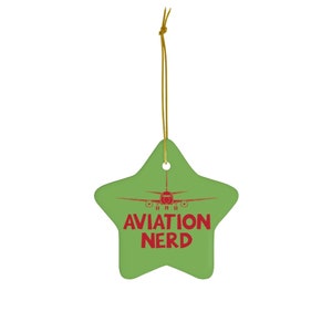 Aviation Nerd Aviation Christmas Ornaments - Aviator Gift, Airline Gift, Pilot Gift