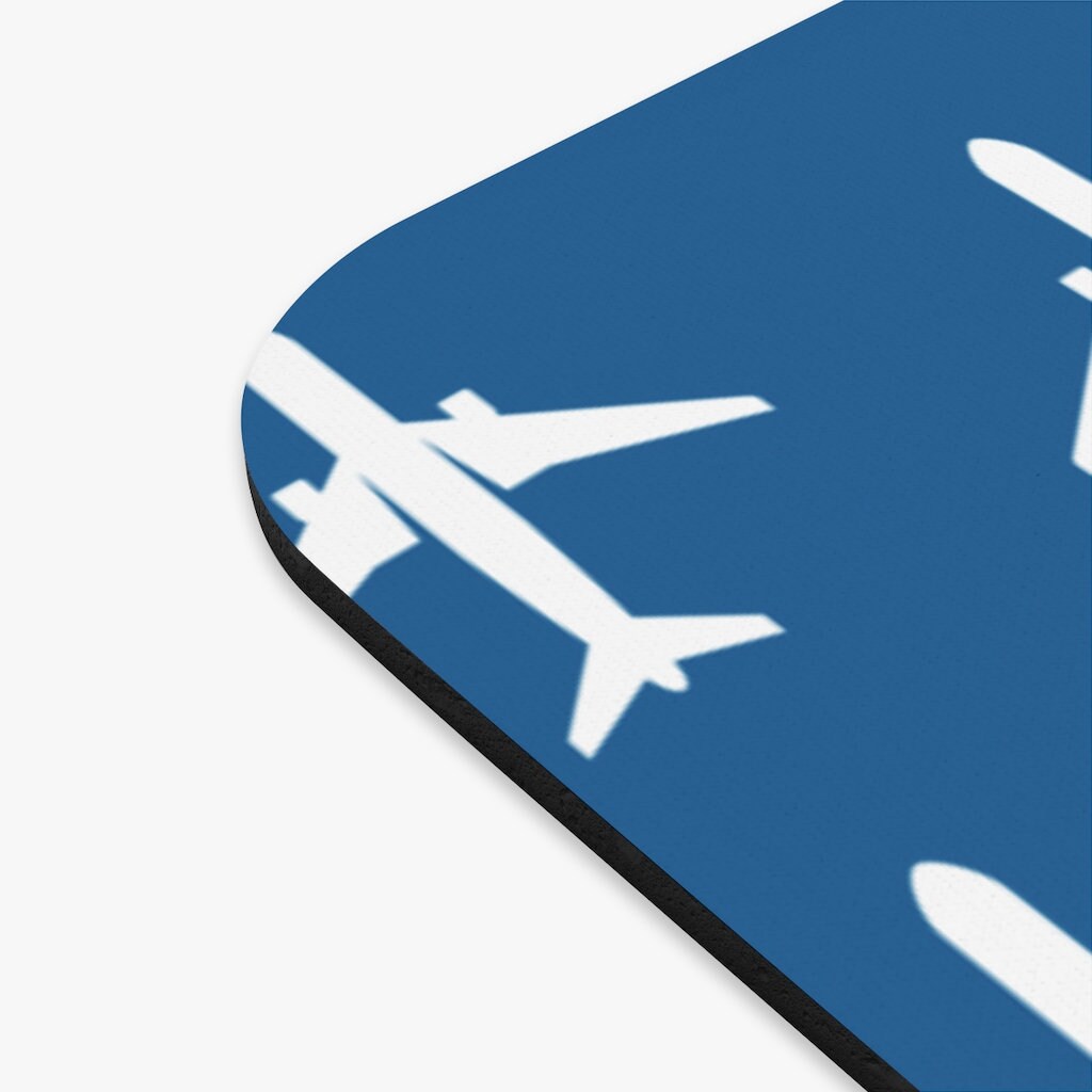 Alfombrilla Para Ratón Con Diseño De Avión - Tamaño 19.6x23.5 Cm, Grosor 3 Mm, Resistente A Arañazos
