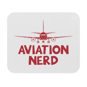 Aviation Nerd Plane Aviator Airline Mousepad - Perfect Pilot Gift, Airline Gift