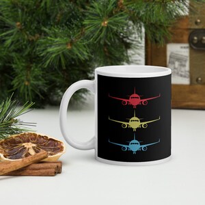 Stacked Aircraft Black Background - The perfect airline lover gifT!