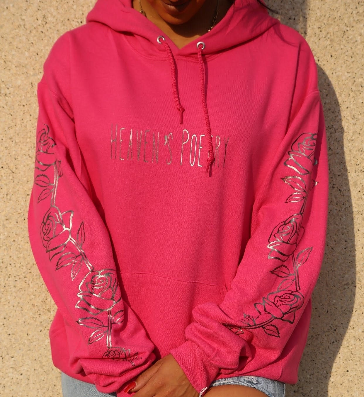 Hot Pink Hoodie - Etsy