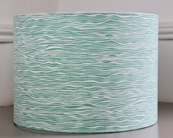 Handmade Studio G Surf Grey Lampshade-Coastal-Waves-Beach