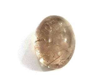 AWESOME!!! Natural Rutilated Quartz Oval Cabochon//Quartz Semi Precious Loose Gemstone//Rutile Quartz Oval For Jewelry Making// 10.15 CARAT