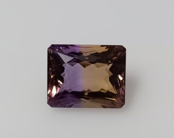 Top Quality Princess Cut Ametrine Gemstone//Ametrine For Jewelry//17x13.20x10 MM//Semi Precious Gemstone Ametrine Octagon// 17.10 CARAT